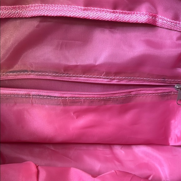 Red and Brown Travel Bag with Adjustable Strap and Sturdy Design - Picture 8 of 10